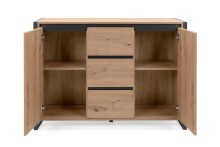 Kommode >Arvada< in Artisan Eiche aus MDF - 120x88x40cm (BxHxT)