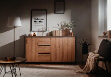 Sideboard >Arvada< in Artisan Eiche aus MDF -...