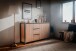 Sideboard >Arvada< in Artisan Eiche aus MDF - 160x88x40cm (BxHxT)