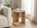 Beistelltisch >Wunstorf I< in Braun aus Glas - 40x60x40cm (BxHxT)