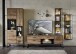 Vitrine >Manhattan< in Haveleiche Cognac - 79x196x38cm (BxHxT)