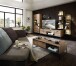 Wandregal >Manhattan< in Haveleiche Cognac aus MDF - 35x128x28cm (BxHxT)