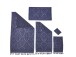 Handtücher >PROVENCE ORNAMENTS< (5-tlg) in anthracite aus Baumwolle
