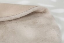 Teppich in Creme aus 100% Polyester - 120x120x2,5cm (LxBxH)