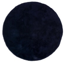Teppich in Nachtblau aus 100% Polyester - 120x120x2,5cm...