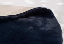 Teppich in Nachtblau aus 100% Polyester - 120x120x2,5cm (LxBxH)