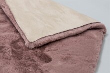 Teppich in Altrosa aus 100% Polyester - 150x80x2,5cm (LxBxH)