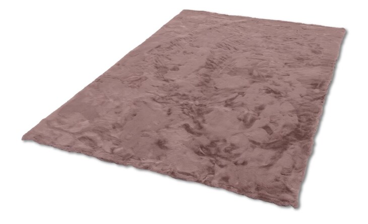 Teppich in Altrosa aus 100% Polyester - 180x120x2,5cm (LxBxH)