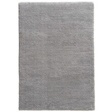 Teppich in Hellgrau aus 100% Polyester - 290x200x3cm (LxBxH)