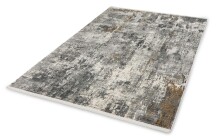 Teppich in Anthrazit/Creme Allover - 290x200x0,6 (LxBxH)