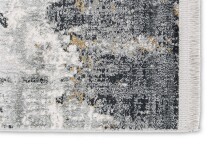 Teppich in Anthrazit/Creme Allover - 290x200x0,6 (LxBxH)