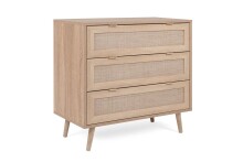 Kommode >Kuta< in Sonoma-Eiche - 80x80x40cm (BxHxT)