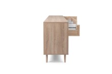 Sideboard >Kuta< in Braun - 180x71x40cm (BxHxT)