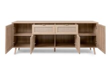 Sideboard >Kuta< in Braun - 180x71x40cm (BxHxT)