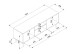 TV-Board >Kuta< in Sonoma-Eiche Nachbildung - 150x52x40cm (BxHxT)