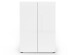 Schuhschrank >Glossy< in Weiß Hochglanz - 80x115x34cm (BxHxT)