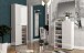 Schuhschrank >Glossy< in Weiß Hochglanz - 80x115x34cm (BxHxT)