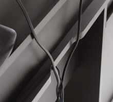 Schreibtisch >Tamas< in Schwarz/matt - 160x91x72cm (BxHxT)