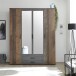 Kleiderschrank >Cilli< in Old Style - 159x197x54cm (BxHxT)