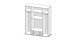 Kleiderschrank >Hamina< in Weiß - 160x177x52cm (BxHxT)