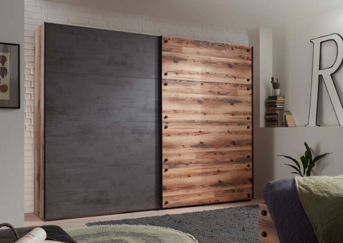 Kleiderschrank >Donielle< in Alpine Lodge - 270x210x60cm (BxHxT)