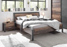Doppelbett >Mill< in Old Style - 197x101x221cm (BxHxT)