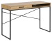 Schreibtisch >Carney< in Wildeiche aus Metall - 110x75x45cm (BxHxT)