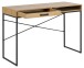 Schreibtisch >Carney< in Wildeiche aus Metall - 110x75x45cm (BxHxT)