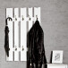 Garderobe >Marta< in Weiß aus MDF, Stahl - 65x100x9cm (BxHxT)