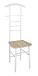 Herrendiener >Step< in weiß-eiche aus Stahl, MDF - 46x119x50cm (BxHxT)