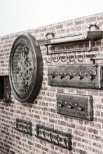 Wandgarderobe >Carrier< in Anthrazit aus Stahlrohr,...