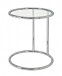 Beistelltisch >Vision< in Chrom aus Stahl, Glas - 55cm (H)