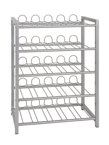 Flaschenregal >Big Return 5< in alu aus Metall - 54x76x31cm (BxHxT)