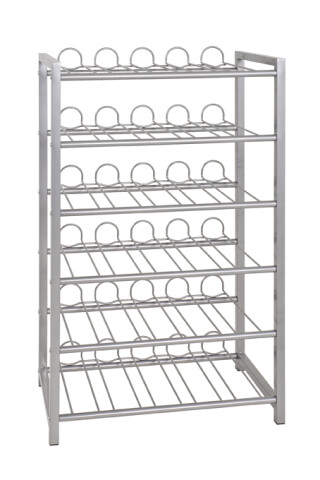 Flaschenregal >Big Return 6< in alu aus Metall - 54x90x31cm (BxHxT)