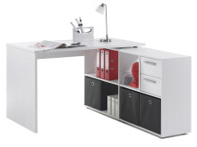 Eckschreibtisch >Yihabo I< - 121x78,4x136,5cm (BxHxT)