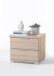 Nachtkommode >Nelli< in Eiche Sonoma Nachbildung - 46x43x42cm (BxHxT)