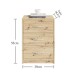Nachtkommode >Bettine< in Artisan Eiche Nachbildung - 39x54x28cm (BxHxT)