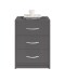 Nachtkommode >Bettine< in Graphit - 39x54x28cm (BxHxT)