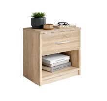 Nachtkommode >Bettine< in Eiche Sonoma Nachbildung...