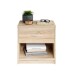 Nachtkommode >Bettine< in Eiche Sonoma Nachbildung - 39x41x28cm (BxHxT)