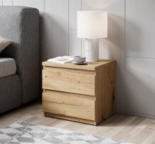 Nachtkommode >Olli< in Artisan Eiche Nachbildung - 45x44x38cm (BxHxT)