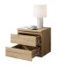 Nachtkommode >Olli< in Artisan Eiche Nachbildung - 45x44x38cm (BxHxT)