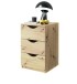 Nachtkommode >Luki< in Artisan Eiche Nachbildung - 40x64x42cm (BxHxT)