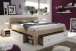 Stauraumbett >Robina< in Eiche Sonoma Nachbildung / Weiß - 145x86x204cm (BxHxT)