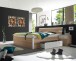 Bettanlage >Isobel< in Eiche Sonoma Nachbildung / Weiß - 185x97x216cm (BxHxT)