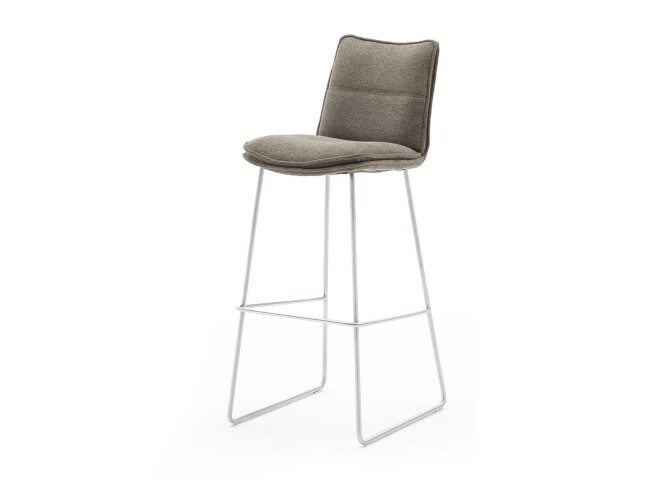 Barhocker >HAMPTON< (2er Set) in Cappuccino - 45x110x54 (BxHxT)