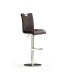 Barhocker >Bar.do< in Braun aus Polyurethan, Metall - 42x91x50cm (BxHxT)