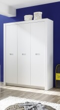 Kleiderschrank >Alba< in Weiß -...