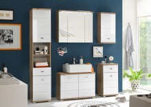Hochschrank >Peter< in Artisan aus MDF - 38x190x30cm (BxHxT)