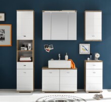 Spiegelschrank >Peter< in Artisan Eiche aus MDF - 80x69x20cm (BxHxT)